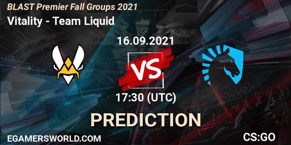 Vitality проти Team Liquid: Поради щодо ставок, прогнози на матчі. 16.09.2021 at 17:30. Counter-Strike (CS2), BLAST Premier Fall Groups 2021