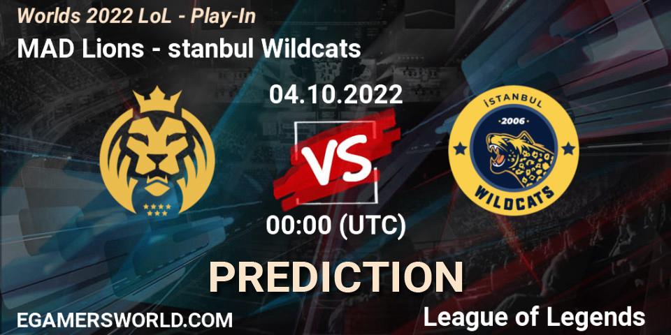 MAD Lions проти İstanbul Wildcats: Поради щодо ставок, прогнози на матчі. 30.09.2022 at 00:30. LoL, Worlds 2022 LoL - Play-In
