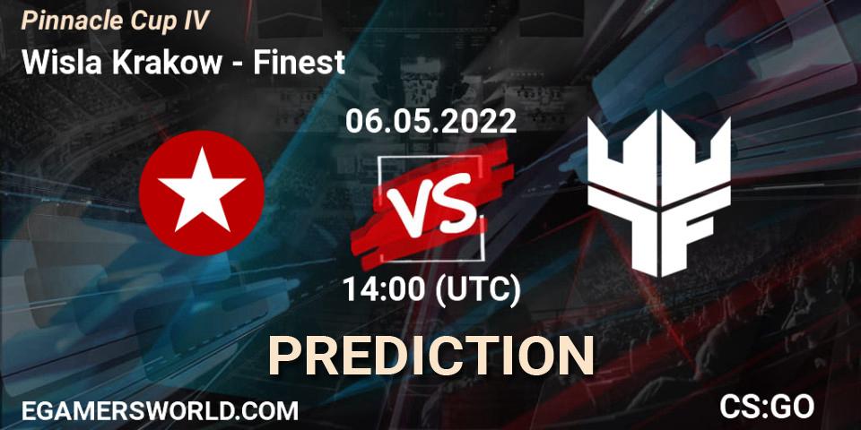 Wisla Krakow проти Finest: Поради щодо ставок, прогнози на матчі. 06.05.2022 at 14:05. Counter-Strike (CS2), Pinnacle Cup #4