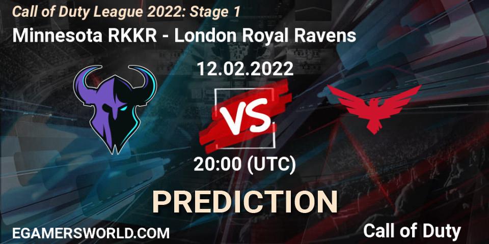 Minnesota RØKKR проти London Royal Ravens: Поради щодо ставок, прогнози на матчі. 12.02.2022 at 20:00. Call of Duty, Call of Duty League 2022: Stage 1