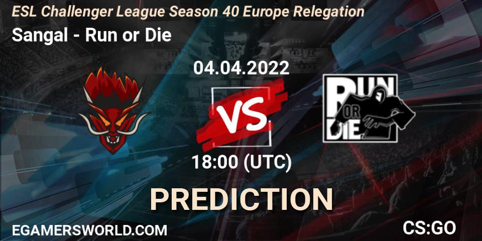 Sangal проти Run or Die: Поради щодо ставок, прогнози на матчі. 04.04.2022 at 17:15. Counter-Strike (CS2), ESL Challenger League Season 40 Europe Relegation