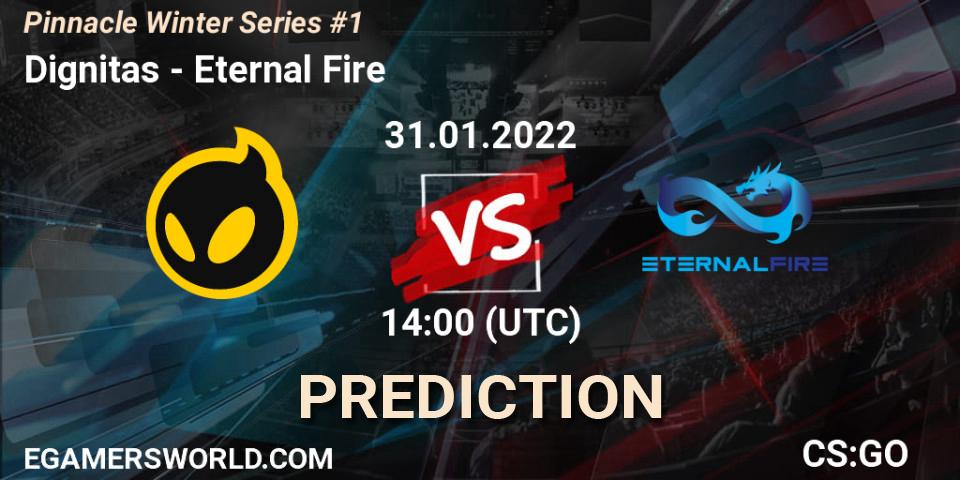 Dignitas проти Eternal Fire: Поради щодо ставок, прогнози на матчі. 31.01.2022 at 14:00. Counter-Strike (CS2), Pinnacle Winter Series #1