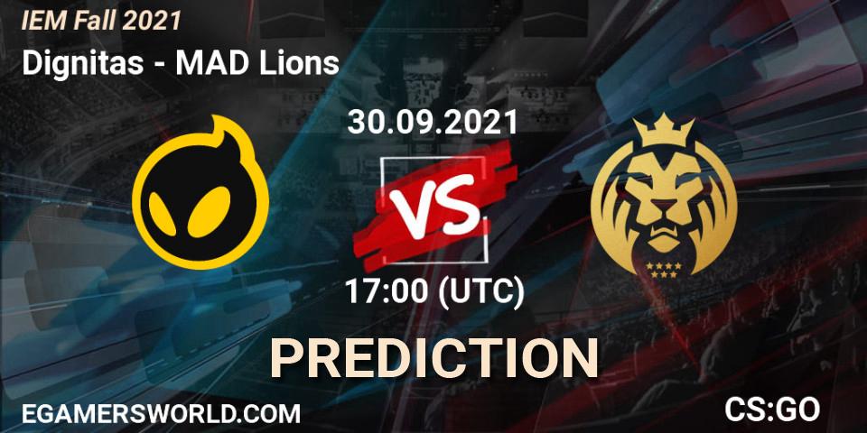Dignitas проти MAD Lions: Поради щодо ставок, прогнози на матчі. 30.09.2021 at 17:10. Counter-Strike (CS2), IEM Fall 2021: Europe RMR