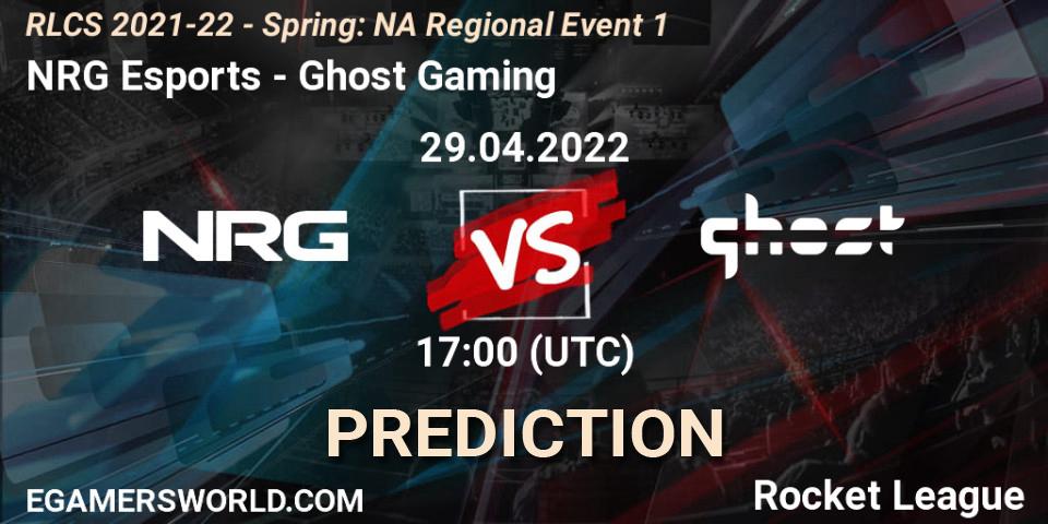NRG Esports проти Ghost Gaming: Поради щодо ставок, прогнози на матчі. 29.04.2022 at 17:00. Rocket League, RLCS 2021-22 - Spring: NA Regional Event 1