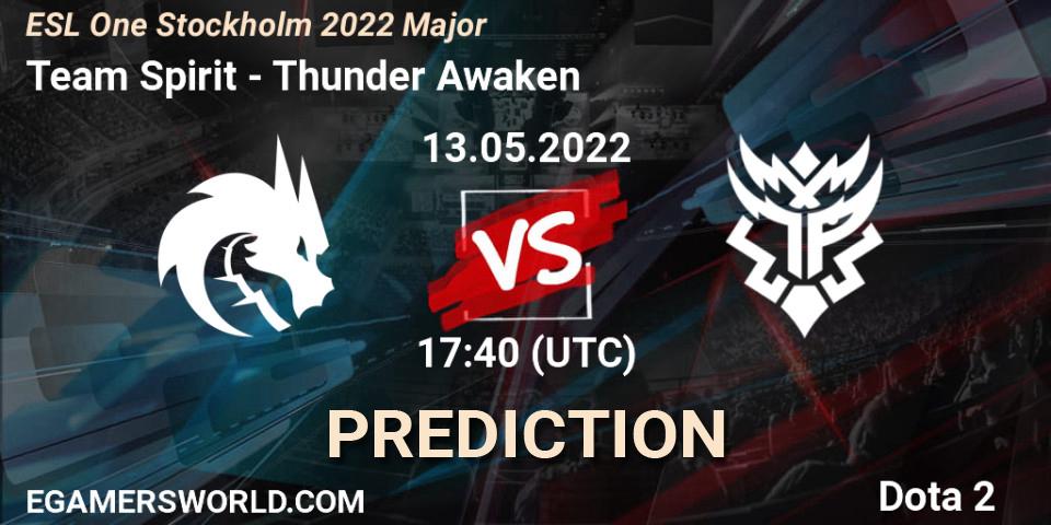 Team Spirit проти Thunder Awaken: Поради щодо ставок, прогнози на матчі. 13.05.2022 at 17:57. Dota 2, ESL One Stockholm 2022 Major