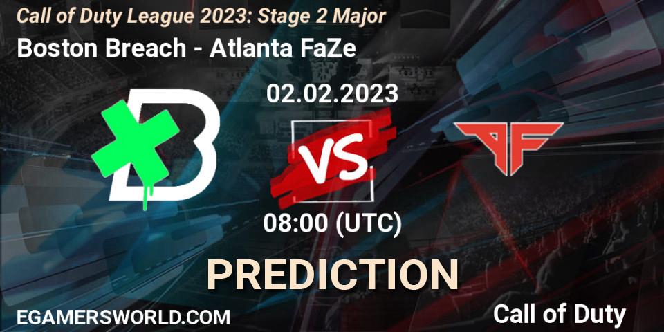 Boston Breach проти Atlanta FaZe: Поради щодо ставок, прогнози на матчі. 02.02.2023 at 20:00. Call of Duty, Call of Duty League 2023: Stage 2 Major