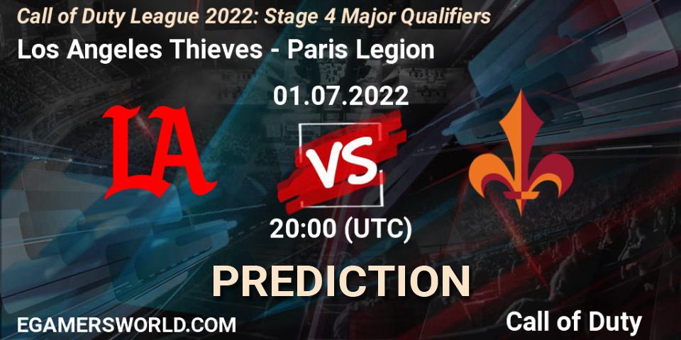 Los Angeles Thieves проти Paris Legion: Поради щодо ставок, прогнози на матчі. 03.07.2022 at 20:30. Call of Duty, Call of Duty League 2022: Stage 4