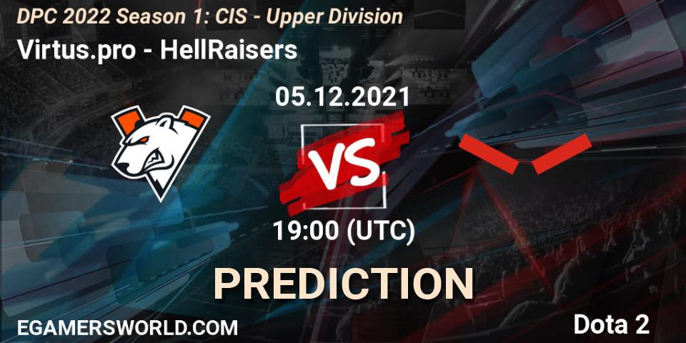 Virtus.pro проти HellRaisers: Поради щодо ставок, прогнози на матчі. 05.12.2021 at 17:01. Dota 2, DPC 2022 Season 1: CIS - Upper Division