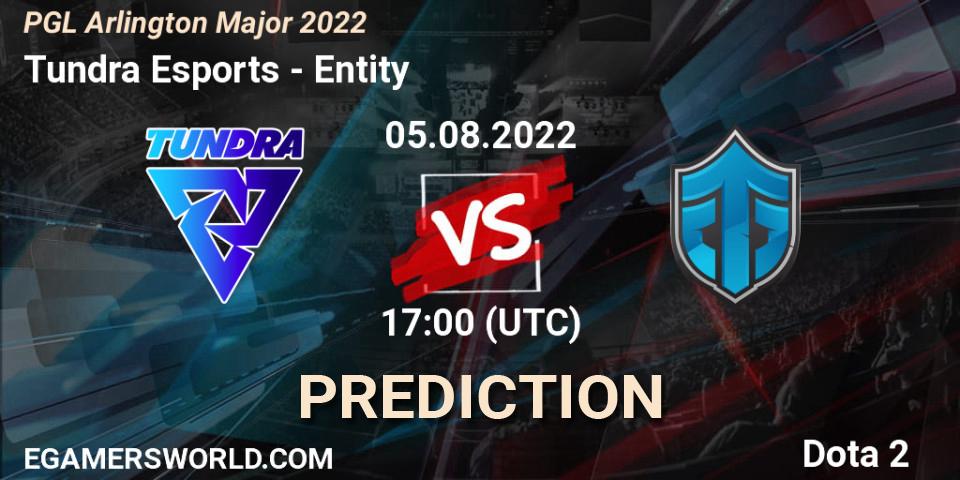 Tundra Esports проти Entity: Поради щодо ставок, прогнози на матчі. 05.08.2022 at 17:09. Dota 2, PGL Arlington Major 2022 - Group Stage