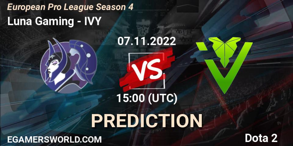 MooN team проти IVY: Поради щодо ставок, прогнози на матчі. 12.11.2022 at 13:28. Dota 2, European Pro League Season 4
