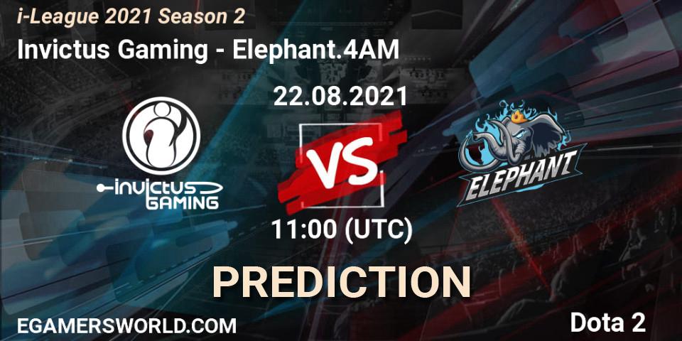 Invictus Gaming проти Elephant.4AM: Поради щодо ставок, прогнози на матчі. 22.08.2021 at 10:31. Dota 2, i-League 2021 Season 2