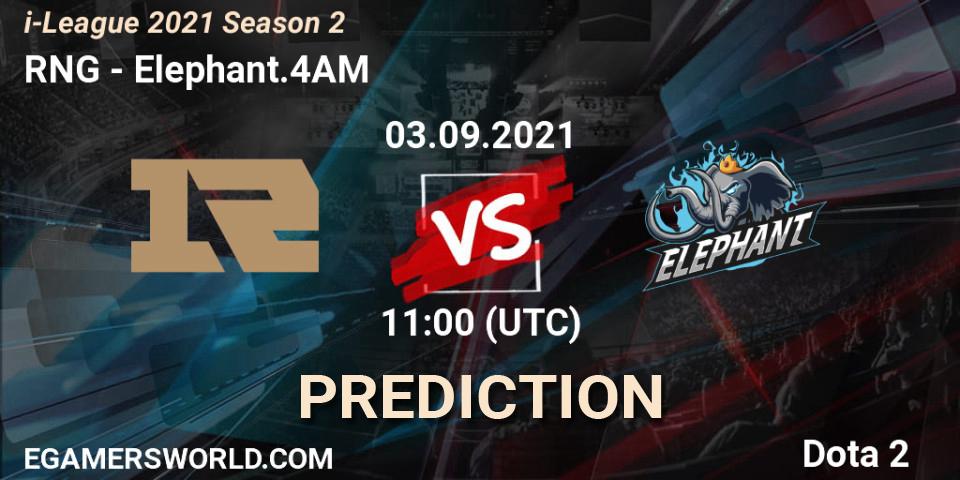 RNG проти Elephant.4AM: Поради щодо ставок, прогнози на матчі. 03.09.2021 at 11:49. Dota 2, i-League 2021 Season 2