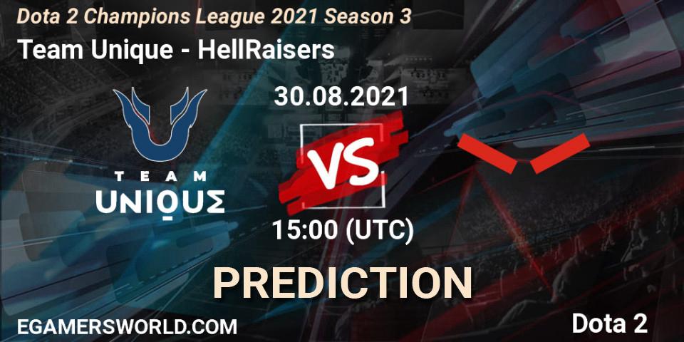 Team Unique проти HellRaisers: Поради щодо ставок, прогнози на матчі. 30.08.2021 at 14:59. Dota 2, Dota 2 Champions League 2021 Season 3
