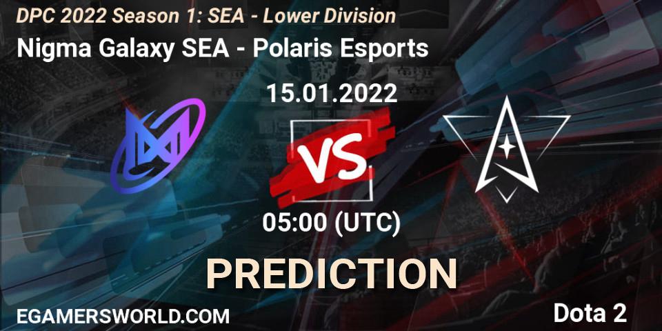 Nigma Galaxy SEA проти Polaris Esports: Поради щодо ставок, прогнози на матчі. 15.01.2022 at 05:00. Dota 2, DPC 2022 Season 1: SEA - Lower Division