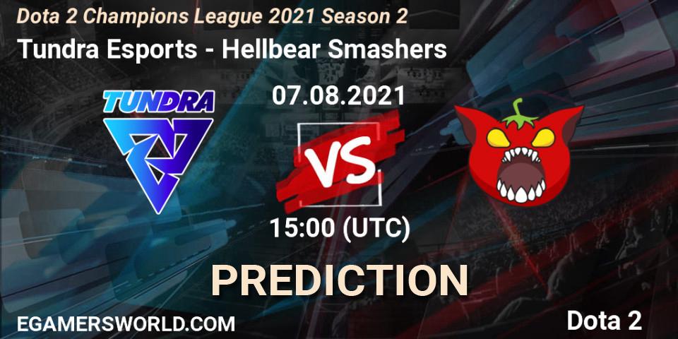 Tundra Esports проти Hellbear Smashers: Поради щодо ставок, прогнози на матчі. 07.08.2021 at 15:01. Dota 2, Dota 2 Champions League 2021 Season 2