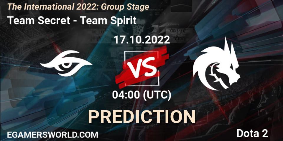 Team Secret проти Team Spirit: Поради щодо ставок, прогнози на матчі. 17.10.2022 at 03:58. Dota 2, The International 2022: Group Stage