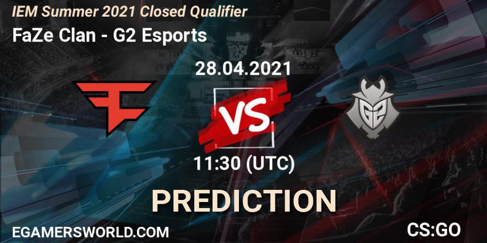 FaZe Clan проти G2 Esports: Поради щодо ставок, прогнози на матчі. 28.04.2021 at 11:30. Counter-Strike (CS2), IEM Summer 2021 Closed Qualifier