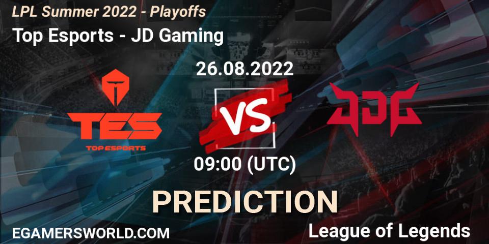 Top Esports проти JD Gaming: Поради щодо ставок, прогнози на матчі. 26.08.2022 at 09:00. LoL, LPL Summer 2022 - Playoffs