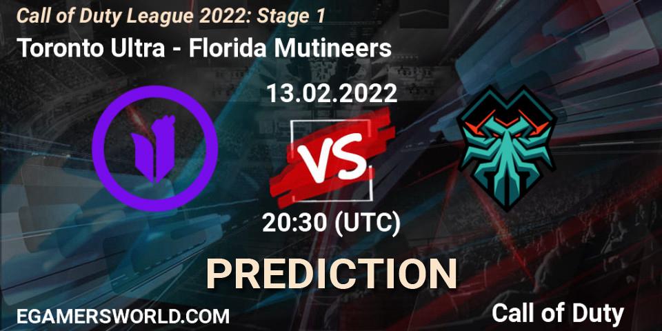 Toronto Ultra проти Florida Mutineers: Поради щодо ставок, прогнози на матчі. 13.02.2022 at 21:30. Call of Duty, Call of Duty League 2022: Stage 1