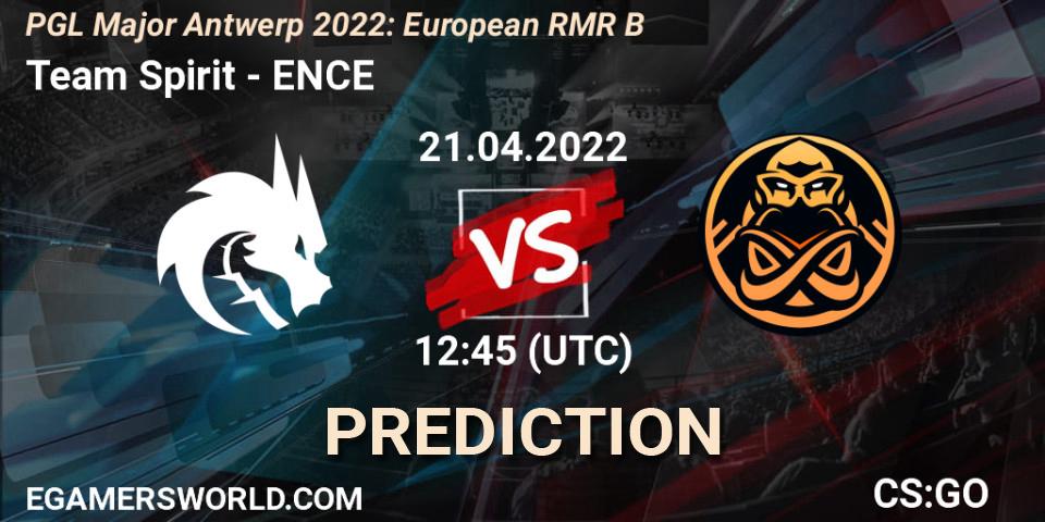 Team Spirit проти ENCE: Поради щодо ставок, прогнози на матчі. 21.04.2022 at 12:45. Counter-Strike (CS2), PGL Major Antwerp 2022: European RMR B