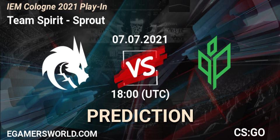 Team Spirit проти Sprout: Поради щодо ставок, прогнози на матчі. 07.07.2021 at 18:00. Counter-Strike (CS2), IEM Cologne 2021 Play-In
