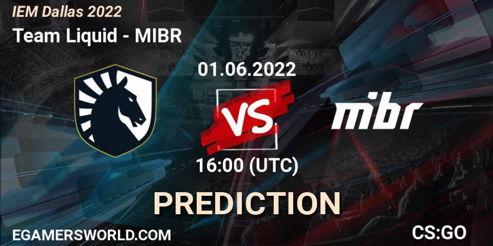 Team Liquid проти MIBR: Поради щодо ставок, прогнози на матчі. 01.06.2022 at 16:00. Counter-Strike (CS2), IEM Dallas 2022
