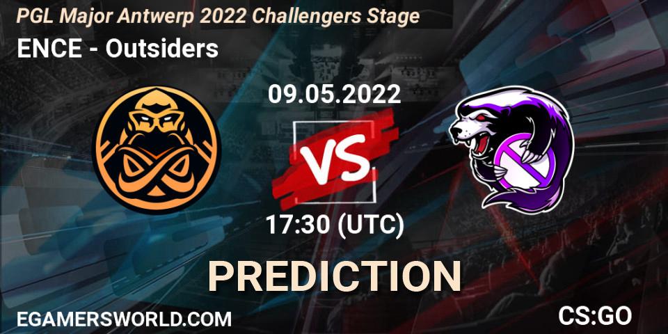 ENCE проти Outsiders: Поради щодо ставок, прогнози на матчі. 09.05.2022 at 18:10. Counter-Strike (CS2), PGL Major Antwerp 2022 Challengers Stage