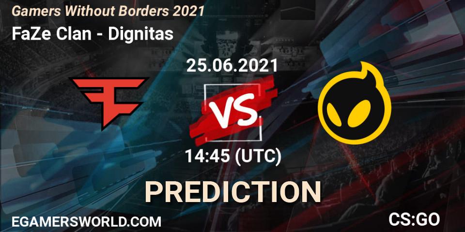 FaZe Clan проти Dignitas: Поради щодо ставок, прогнози на матчі. 25.06.2021 at 14:45. Counter-Strike (CS2), Gamers Without Borders 2021