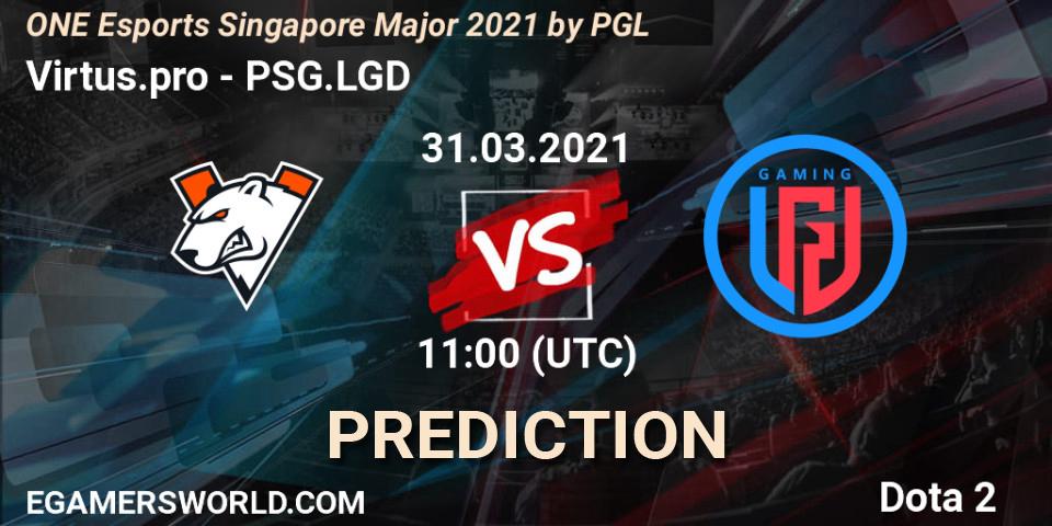 Virtus.pro проти PSG.LGD: Поради щодо ставок, прогнози на матчі. 31.03.2021 at 11:43. Dota 2, ONE Esports Singapore Major 2021