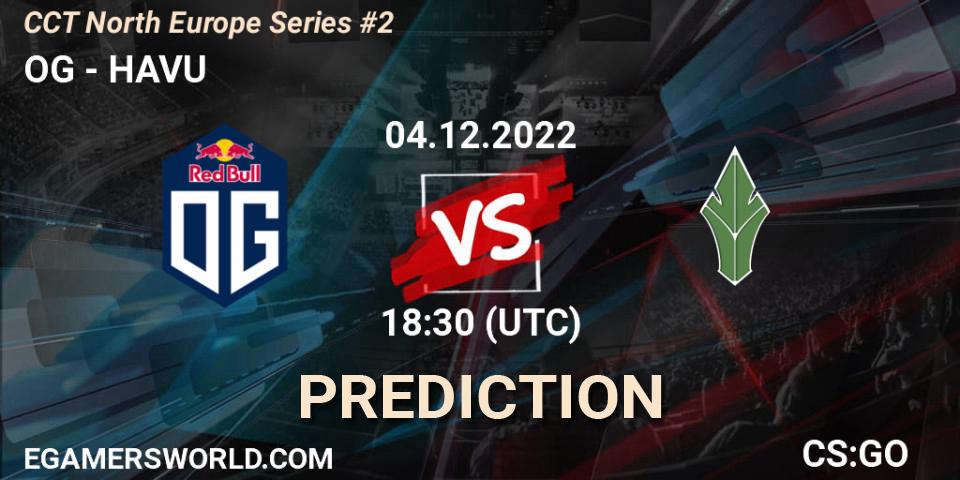 OG проти HAVU: Поради щодо ставок, прогнози на матчі. 04.12.2022 at 18:30. Counter-Strike (CS2), CCT North Europe Series #2
