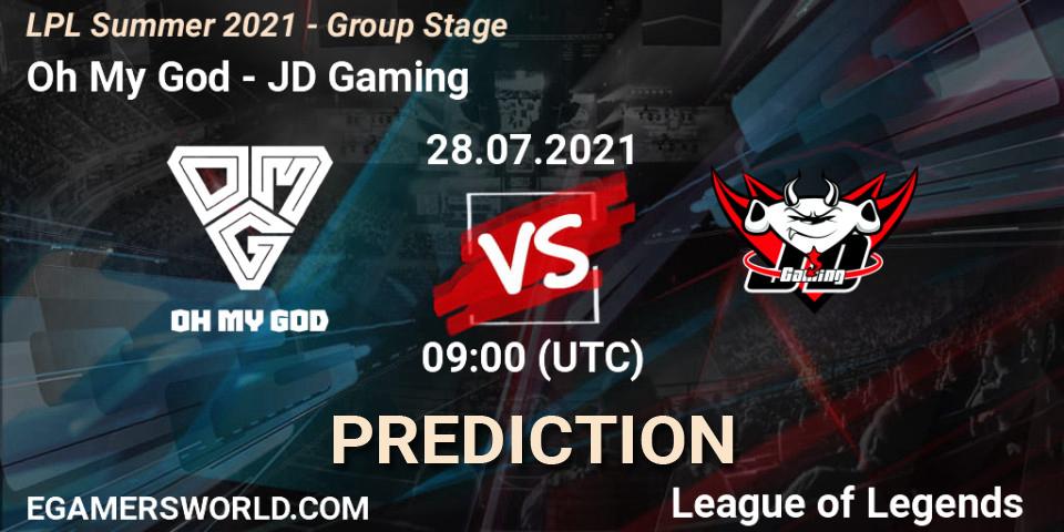 Oh My God проти JD Gaming: Поради щодо ставок, прогнози на матчі. 28.07.2021 at 09:00. LoL, LPL Summer 2021 - Group Stage