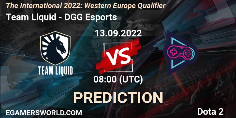 Team Liquid проти DGG Esports: Поради щодо ставок, прогнози на матчі. 13.09.2022 at 07:59. Dota 2, The International 2022: Western Europe Qualifier