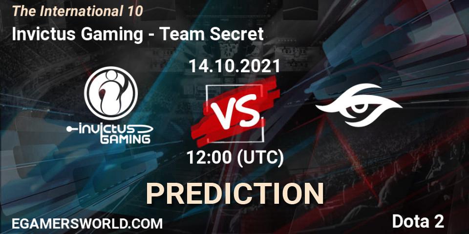 Invictus Gaming проти Team Secret: Поради щодо ставок, прогнози на матчі. 14.10.2021 at 14:53. Dota 2, The Internationa 2021