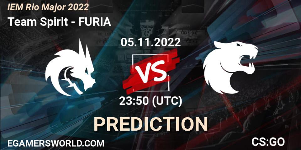 Team Spirit проти FURIA: Поради щодо ставок, прогнози на матчі. 05.11.2022 at 23:50. Counter-Strike (CS2), IEM Rio Major 2022
