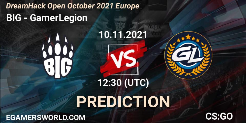 BIG проти GamerLegion: Поради щодо ставок, прогнози на матчі. 10.11.2021 at 12:30. Counter-Strike (CS2), DreamHack Open November 2021