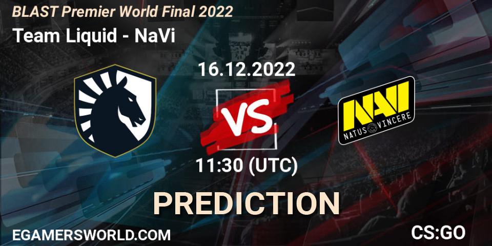 Team Liquid проти NaVi: Поради щодо ставок, прогнози на матчі. 16.12.2022 at 11:30. Counter-Strike (CS2), BLAST Premier World Final 2022