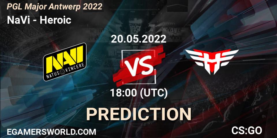 NaVi проти Heroic: Поради щодо ставок, прогнози на матчі. 20.05.2022 at 17:30. Counter-Strike (CS2), PGL Major Antwerp 2022