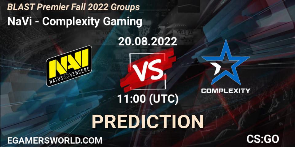 NaVi проти Complexity Gaming: Поради щодо ставок, прогнози на матчі. 20.08.2022 at 11:00. Counter-Strike (CS2), BLAST Premier Fall 2022 Groups