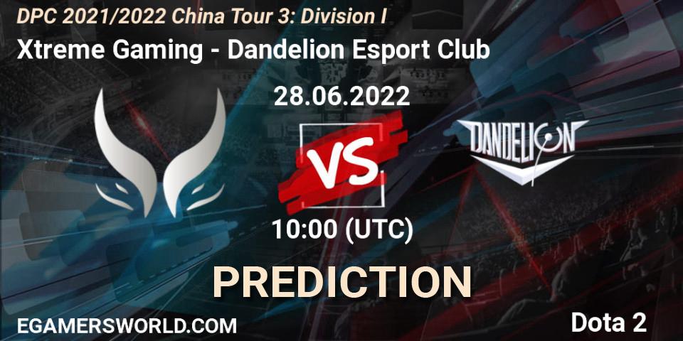Xtreme Gaming проти Dandelion Esport Club: Поради щодо ставок, прогнози на матчі. 28.06.2022 at 10:02. Dota 2, DPC 2021/2022 China Tour 3: Division I