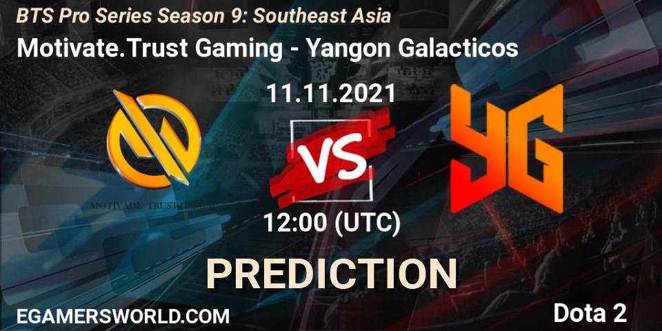 Motivate.Trust Gaming проти Yangon Galacticos: Поради щодо ставок, прогнози на матчі. 11.11.2021 at 11:12. Dota 2, BTS Pro Series Season 9: Southeast Asia