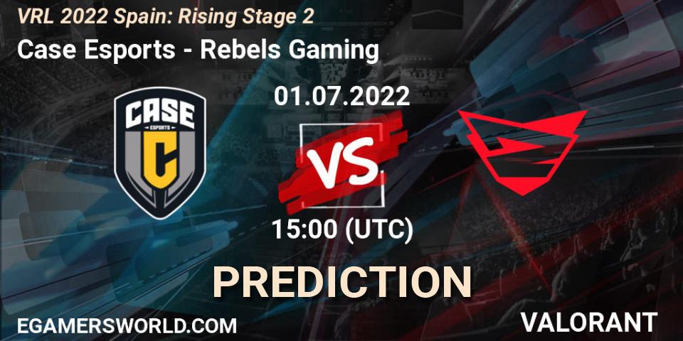 Case Esports проти Rebels Gaming: Поради щодо ставок, прогнози на матчі. 01.07.2022 at 15:20. VALORANT, VRL 2022 Spain: Rising Stage 2