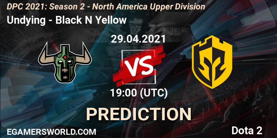 Undying проти Black N Yellow: Поради щодо ставок, прогнози на матчі. 29.04.2021 at 19:07. Dota 2, DPC 2021: Season 2 - North America Upper Division 