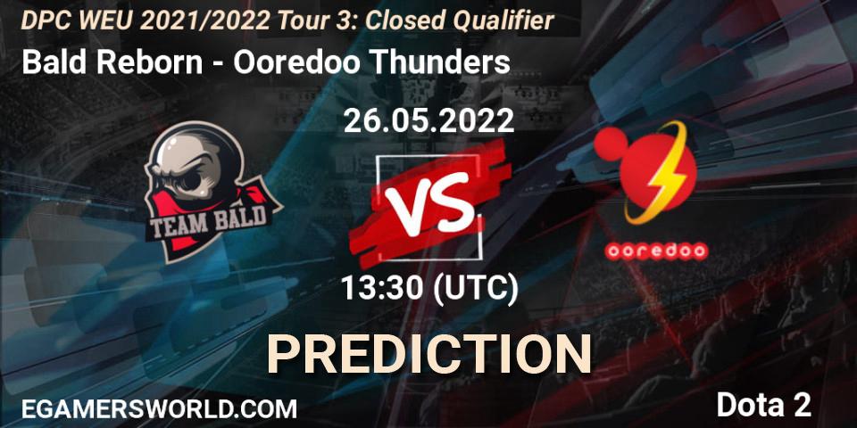 Bald Reborn проти Ooredoo Thunders: Поради щодо ставок, прогнози на матчі. 26.05.2022 at 13:30. Dota 2, DPC WEU 2021/2022 Tour 3: Closed Qualifier
