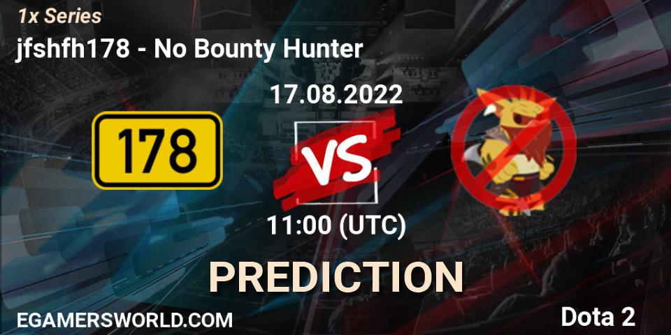 jfshfh178 проти No Bounty Hunter: Поради щодо ставок, прогнози на матчі. 17.08.2022 at 11:00. Dota 2, 1x Series