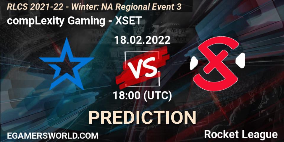 compLexity Gaming проти XSET: Поради щодо ставок, прогнози на матчі. 18.02.2022 at 18:00. Rocket League, RLCS 2021-22 - Winter: NA Regional Event 3