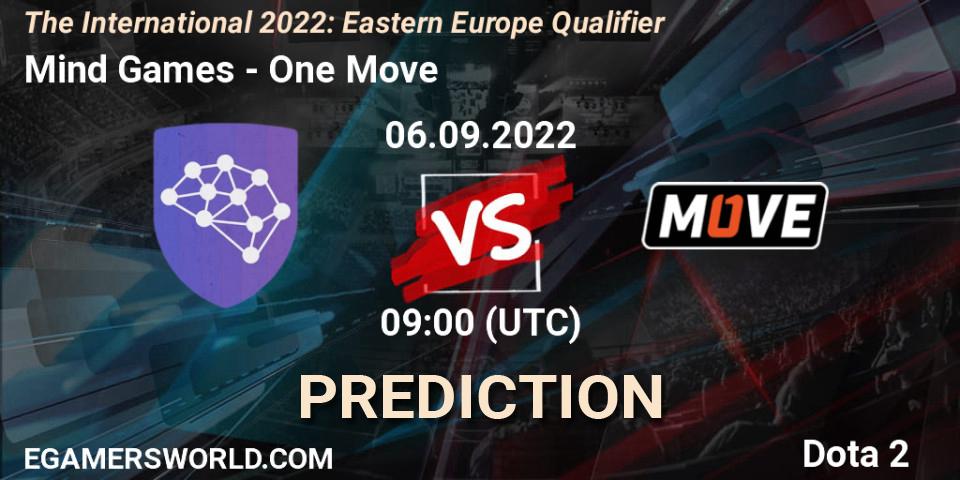 Mind Games проти One Move: Поради щодо ставок, прогнози на матчі. 06.09.2022 at 09:29. Dota 2, The International 2022: Eastern Europe Qualifier
