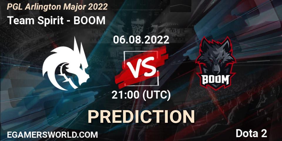 Team Spirit проти BOOM: Поради щодо ставок, прогнози на матчі. 06.08.2022 at 21:43. Dota 2, PGL Arlington Major 2022 - Group Stage