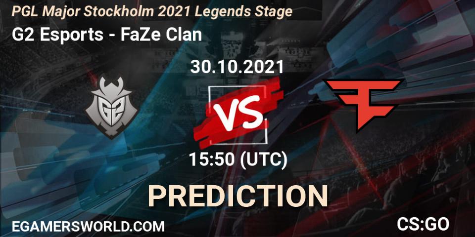 G2 Esports проти FaZe Clan: Поради щодо ставок, прогнози на матчі. 30.10.2021 at 15:50. Counter-Strike (CS2), PGL Major Stockholm 2021 Legends Stage
