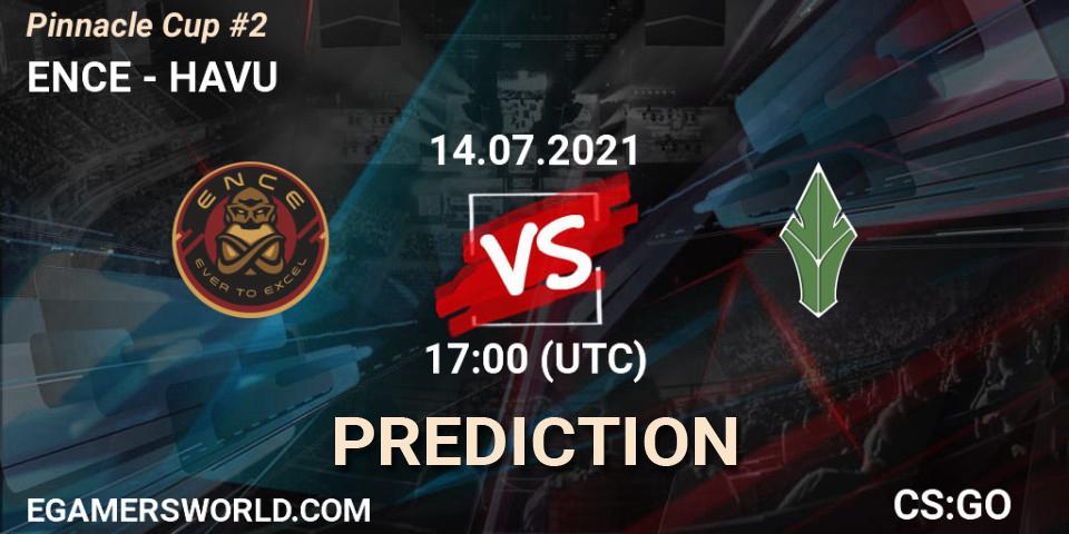 ENCE проти HAVU: Поради щодо ставок, прогнози на матчі. 14.07.2021 at 17:40. Counter-Strike (CS2), Pinnacle Cup #2