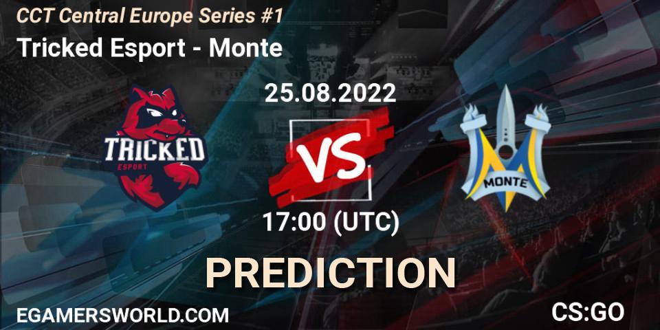 Tricked Esport проти Monte: Поради щодо ставок, прогнози на матчі. 25.08.2022 at 17:30. Counter-Strike (CS2), CCT Central Europe Series #1